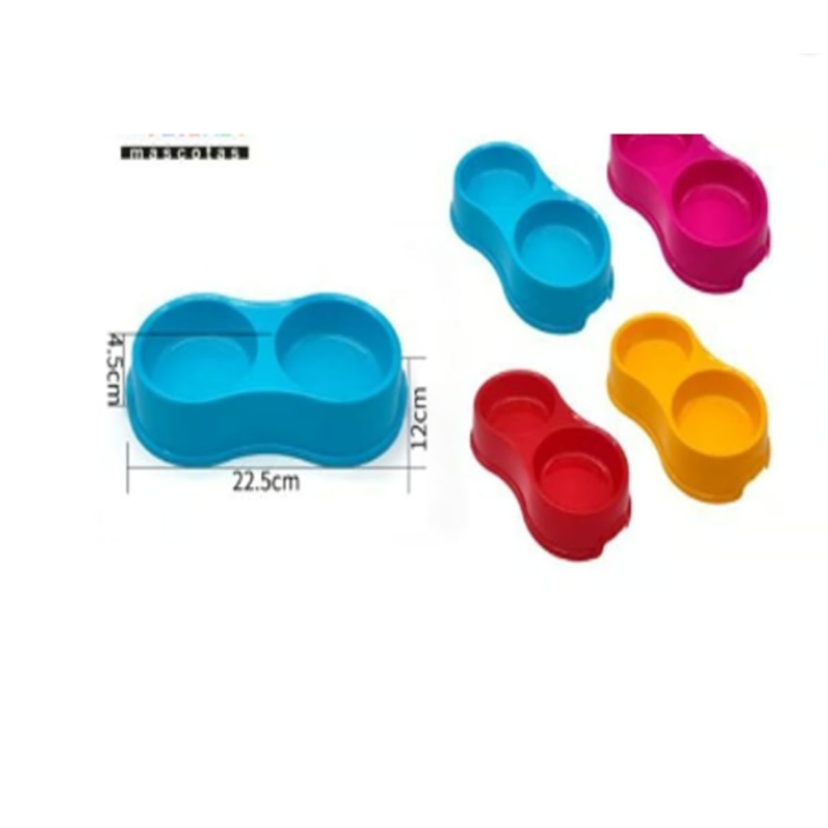 GENERICO - Bowl Para Perro Comida Color Rosa Redondo 22cm