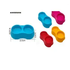 GENERICO - Bowl Para Perro Comida Color Rosa Redondo 22cm