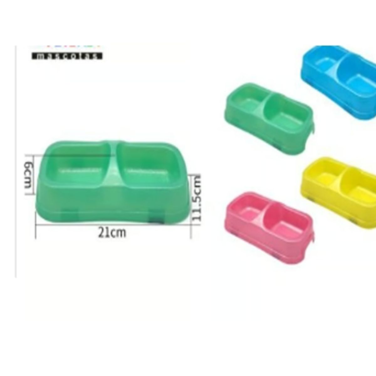 GENERICO - Bowl Para Perro Comida Color Amarillo 21cm