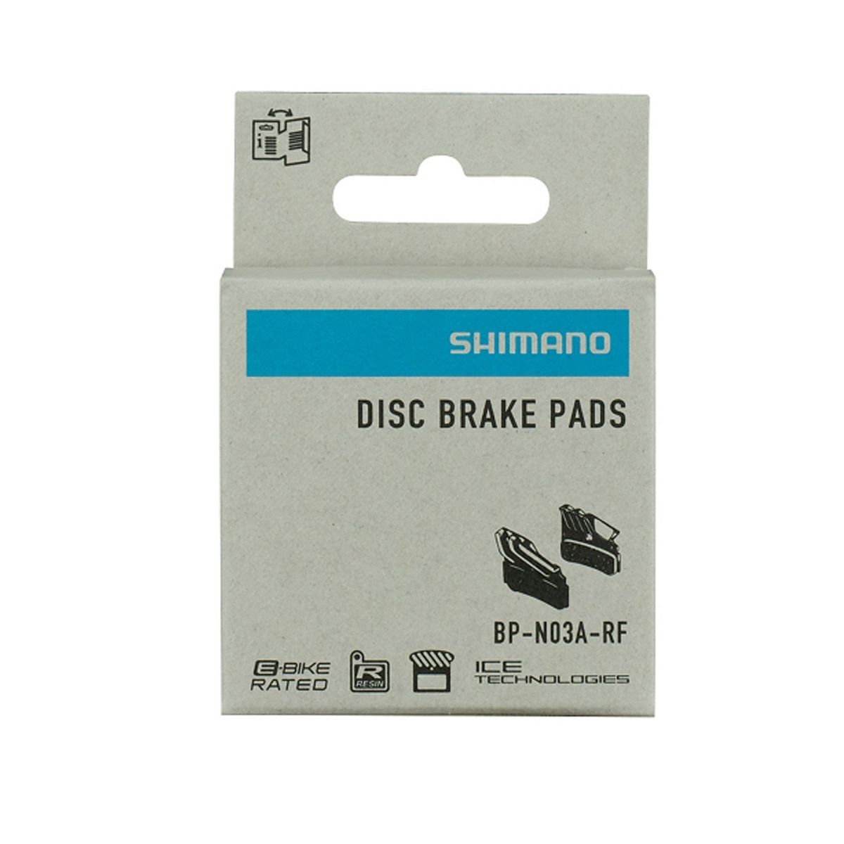 SHIMANO - Pastillas Freno Shimano N03a-rf Resina Aletas Bicicleta Mtb
