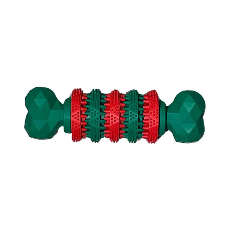 GENERICO - Juguete Perro para Morder - Hueso con Cepillo Dental 18x5cm