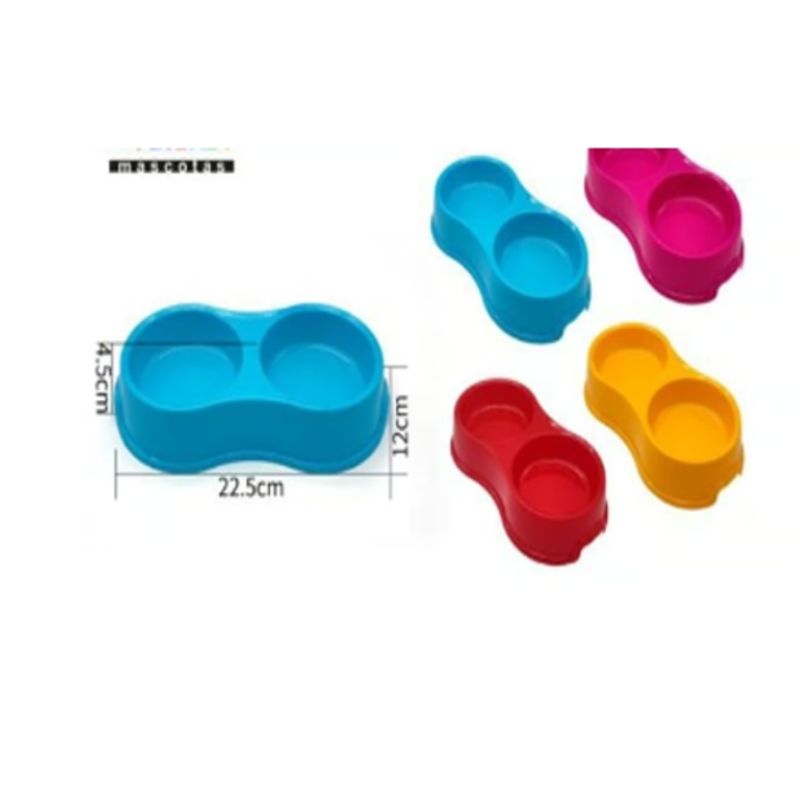 GENERICO - Bowl Para Perro Comida Color Rojo Redondo 22cm