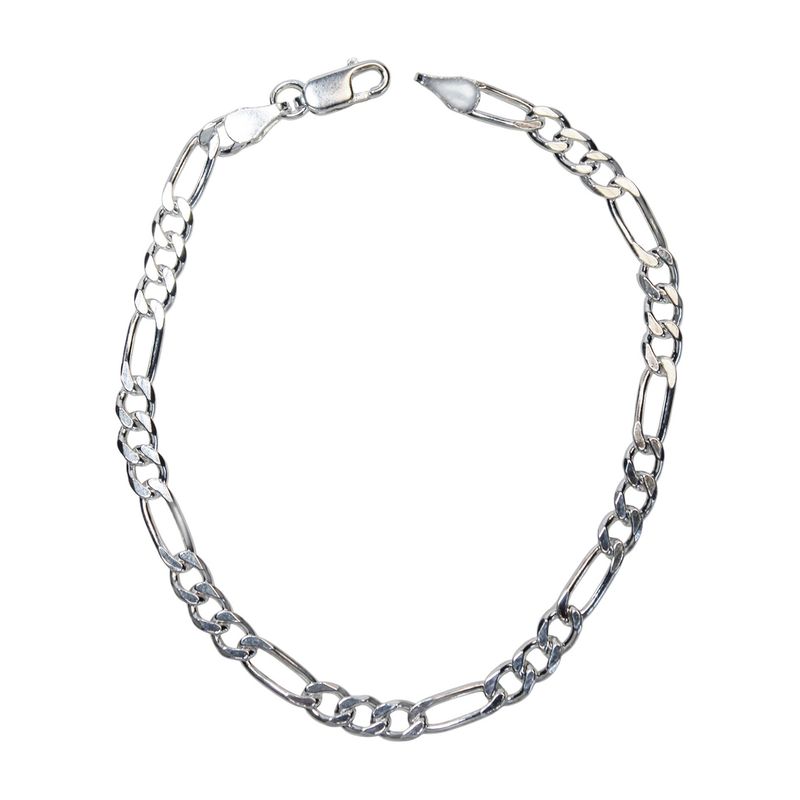 ANDREA COGGIOLA JOYAS - Pulsera Eslabón Grueso Hombre Plata Fina 925