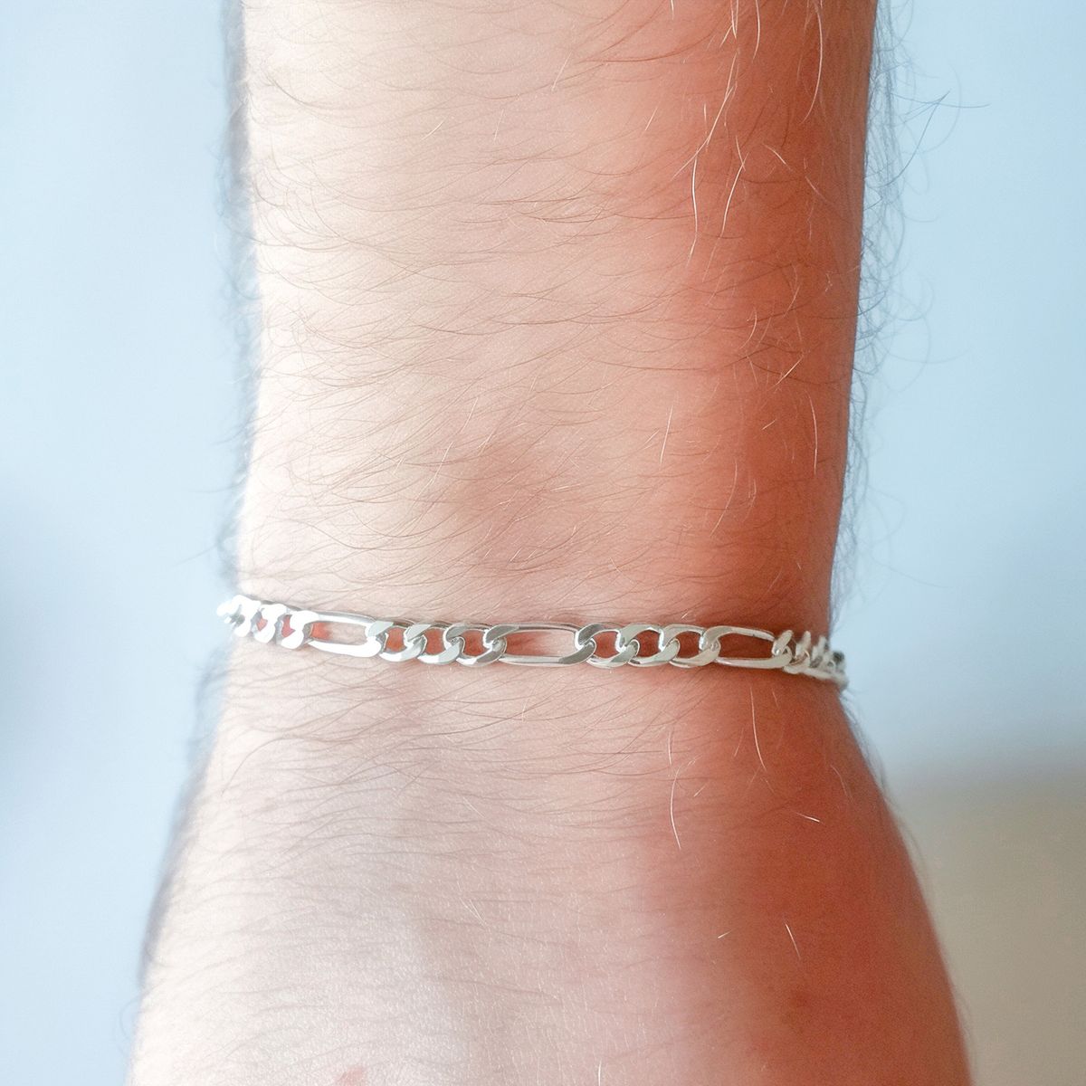 COGGIOLA - Pulsera Eslabón Grueso Hombre Plata Fina 925