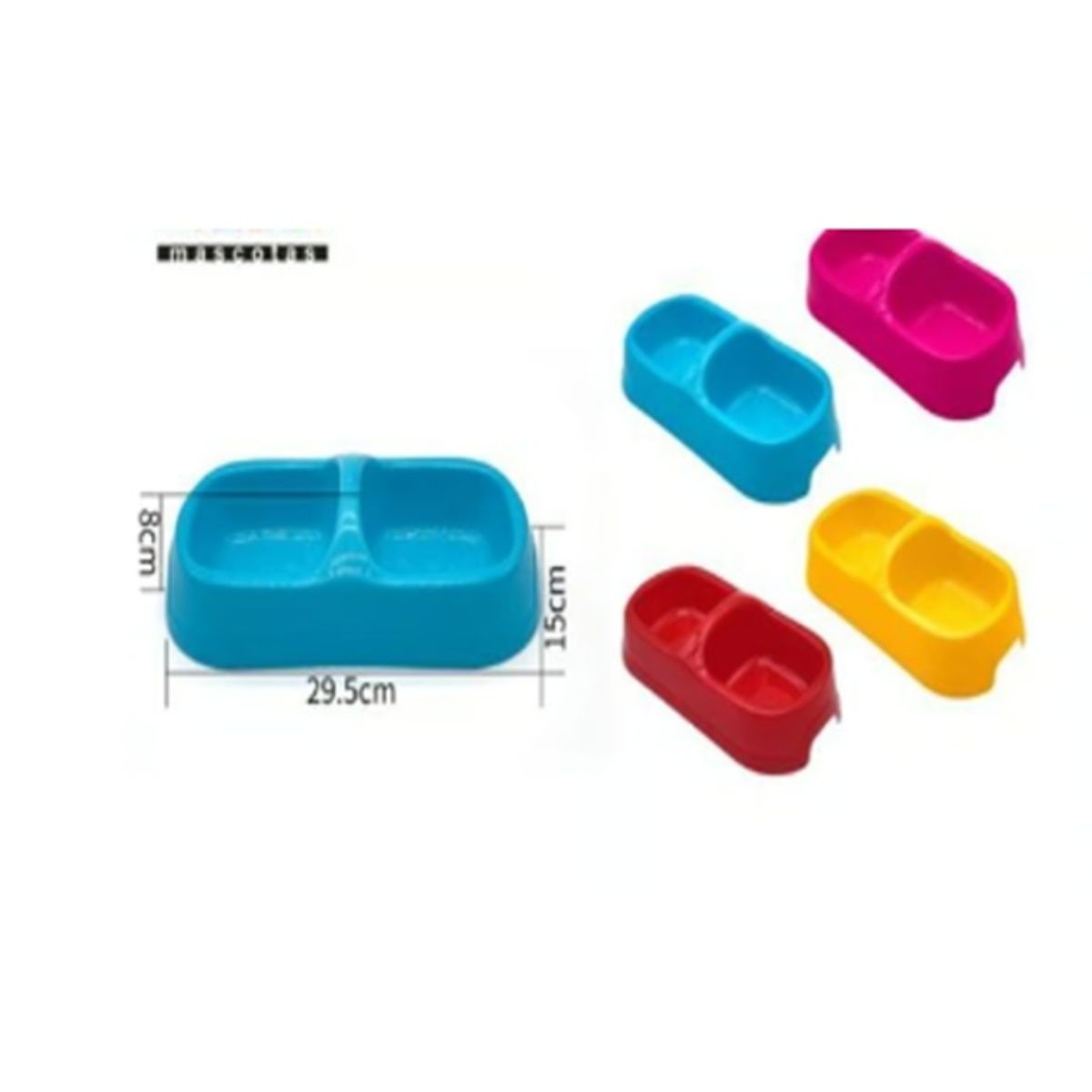 GENERICO - Bowl Para Perro Comida Color Azul 29cm