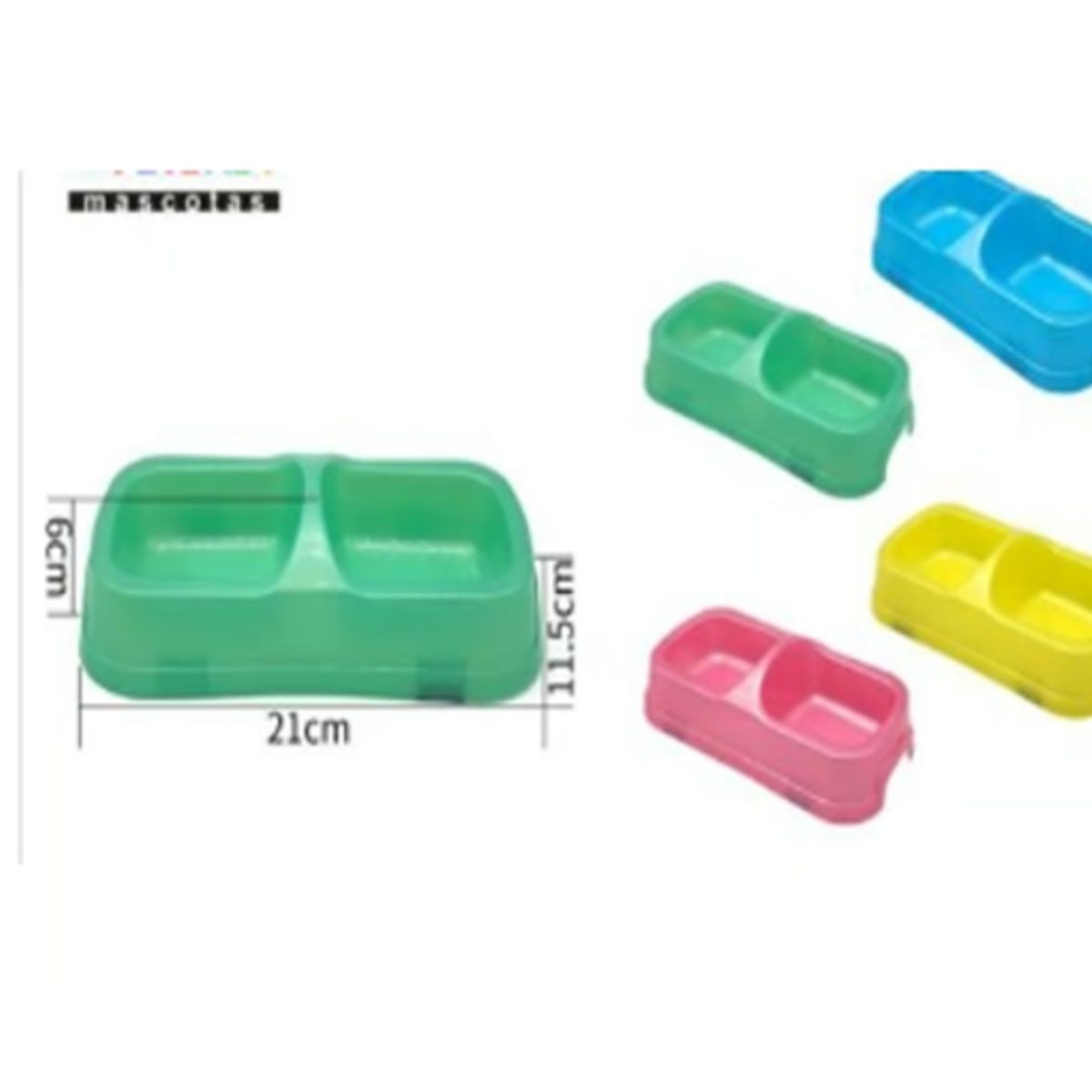 GENERICO - Bowl Para Perro Comida Color Azul 21cm