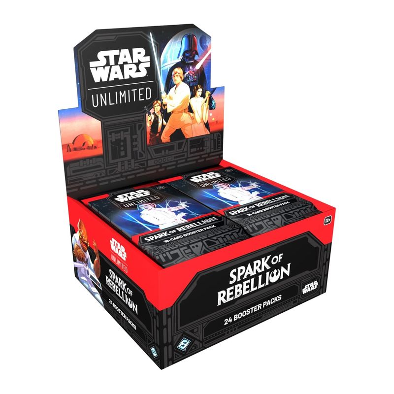 FANTASY FLIGHT GAMES - Star Wars Unlimited Spark of Rebellion Display 24 Sobres Inglés