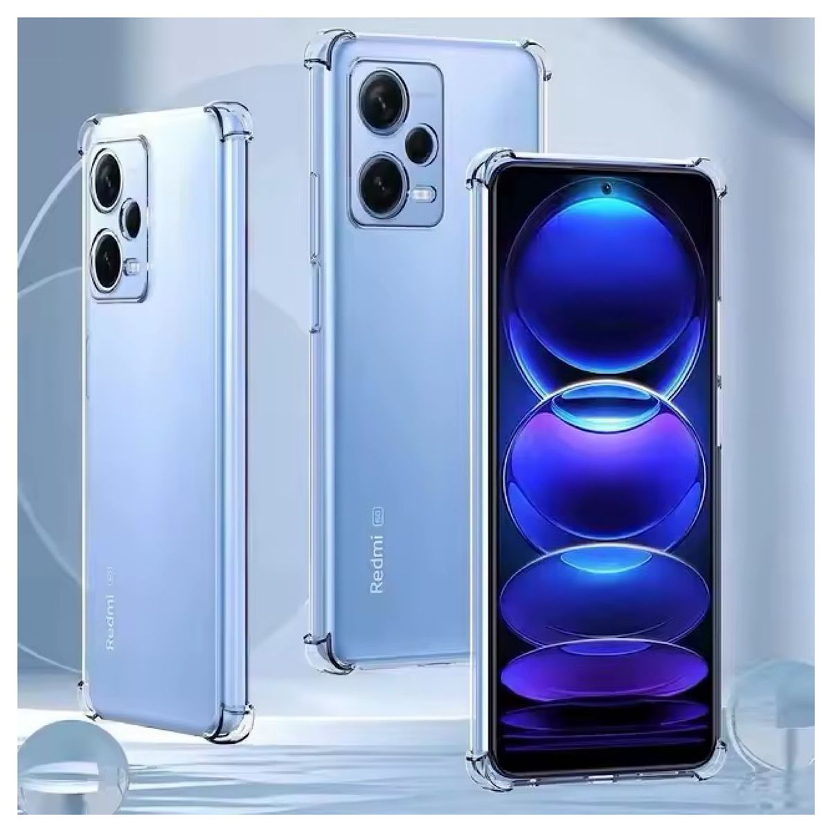 GENERICO - Carcasa transparente Para Xiaomi Redmi Note 12 5G