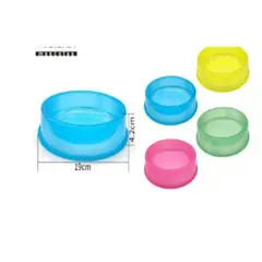 GENERICO - Bowl Para Perro Comida Color Verde Redondo 19cm
