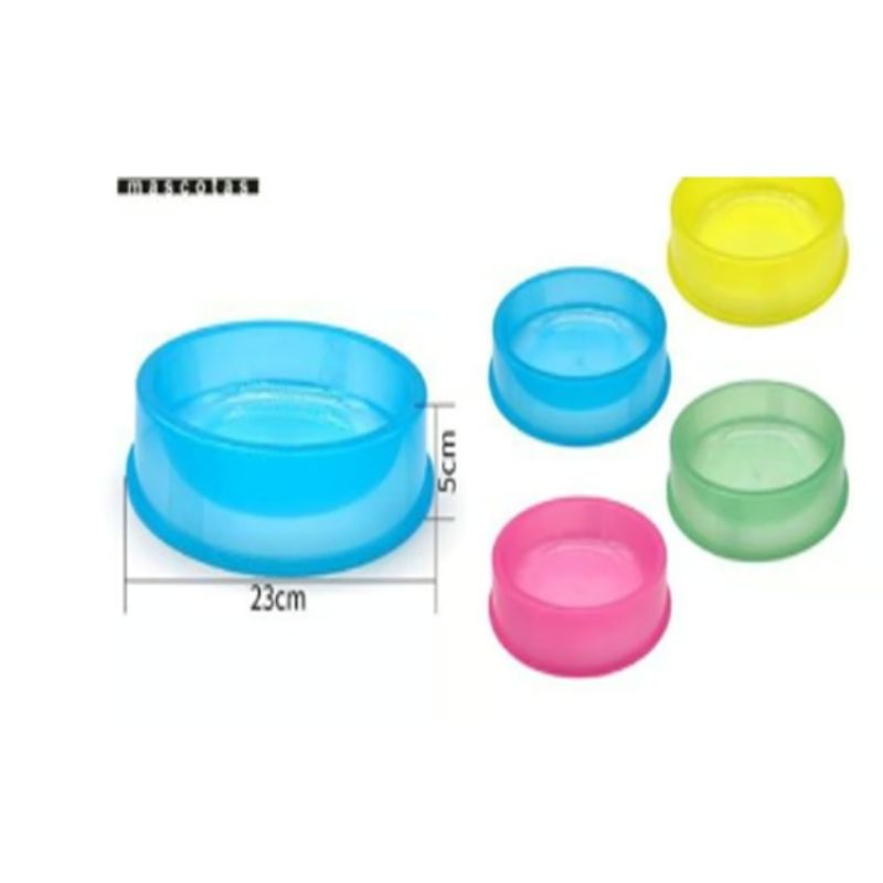 GENERICO - Bowl Para Perro Comida Color Azul Redondo 23cm