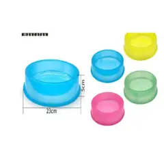GENERICO - Bowl Para Perro Comida Color Azul Redondo 23cm
