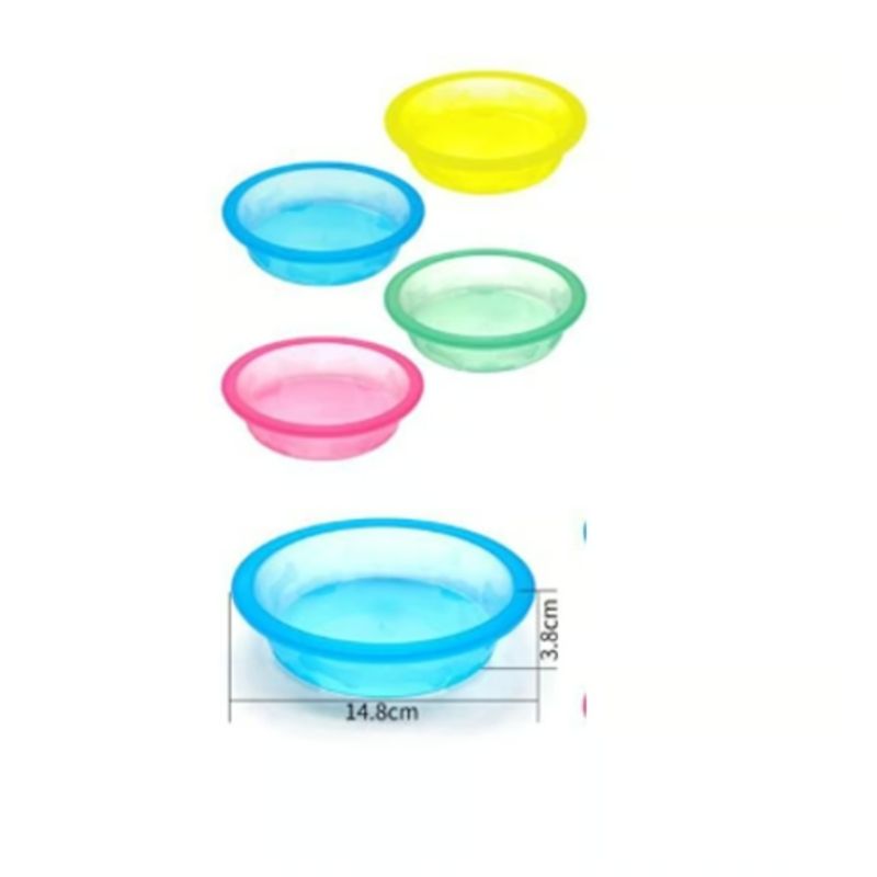 GENERICO - Bowl Para Perro Comida Color Verde Redondo 14cm