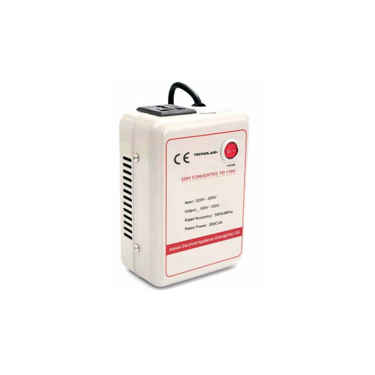 TECNOLAB - Convertidor De Voltaje 220v - 250v De 1000w - SC