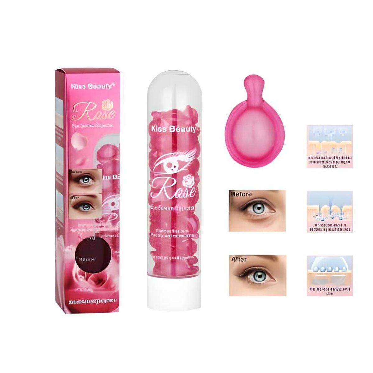 KISS BEAUTY - KISS BEAUTY SERUM DE ROSAS CONTORNO DE OJOS CAPSULAS