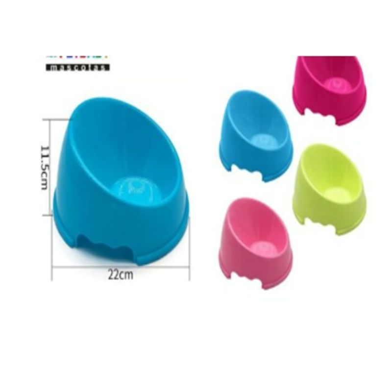 GENERICO - Bowl Para Perro Comida Color Verde Redondo 22cm
