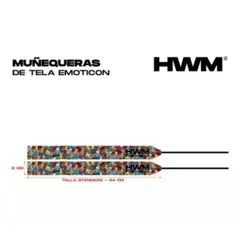 HWM - Muñequeras Entrenamento Crossfit Pesas Gym Tela
