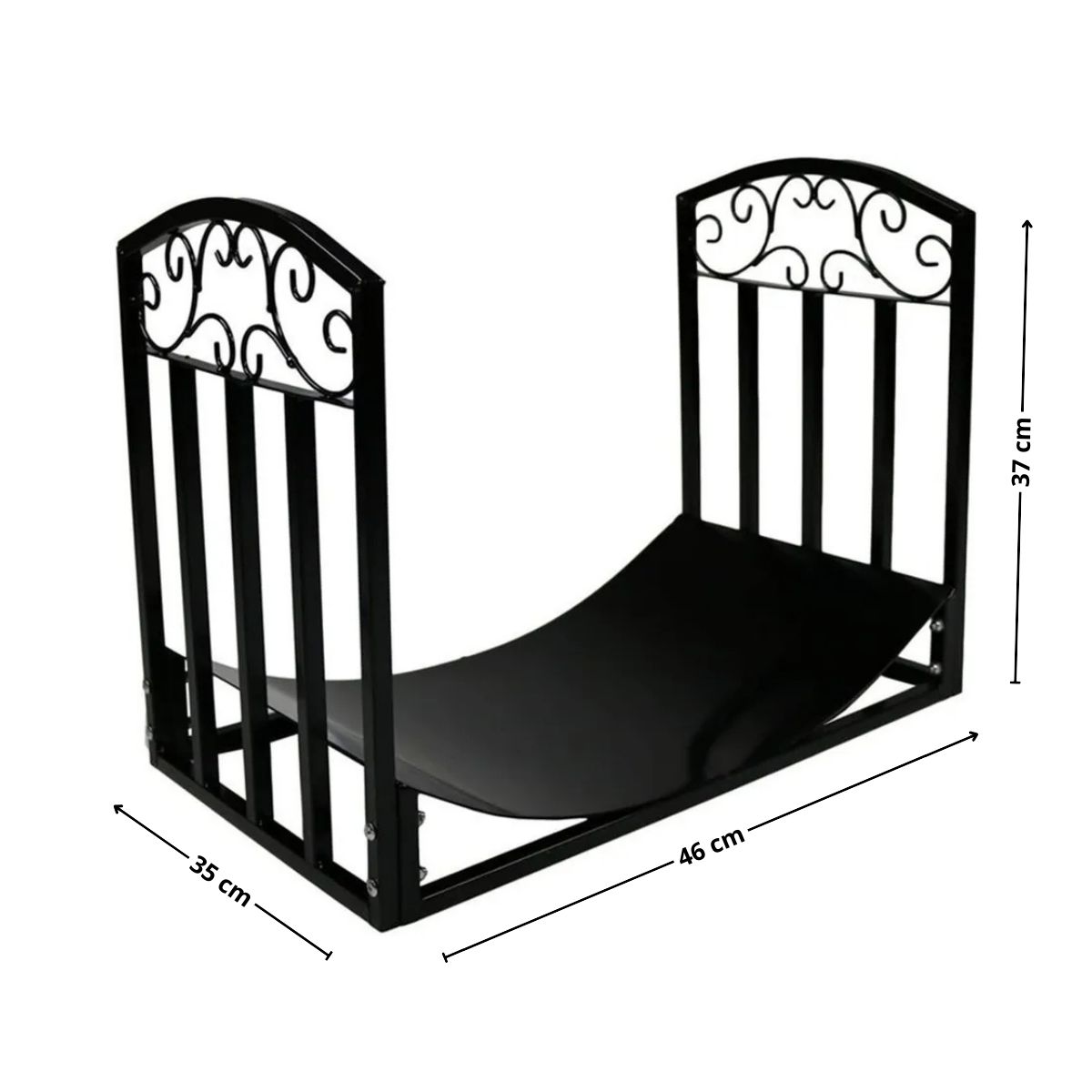 GENERICO - Leñero hierro 46x35x37cm Bighouse