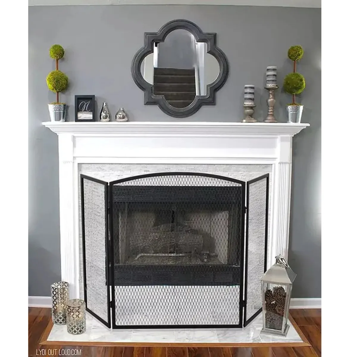 GENERICO - Protector para chimenea 102x53cm Bighouse