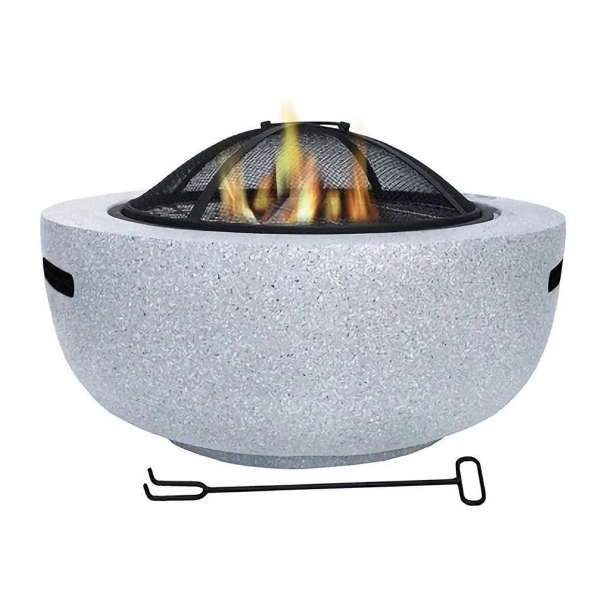 GENERICO - Brasero piedra circular 55x34cm Bighouse