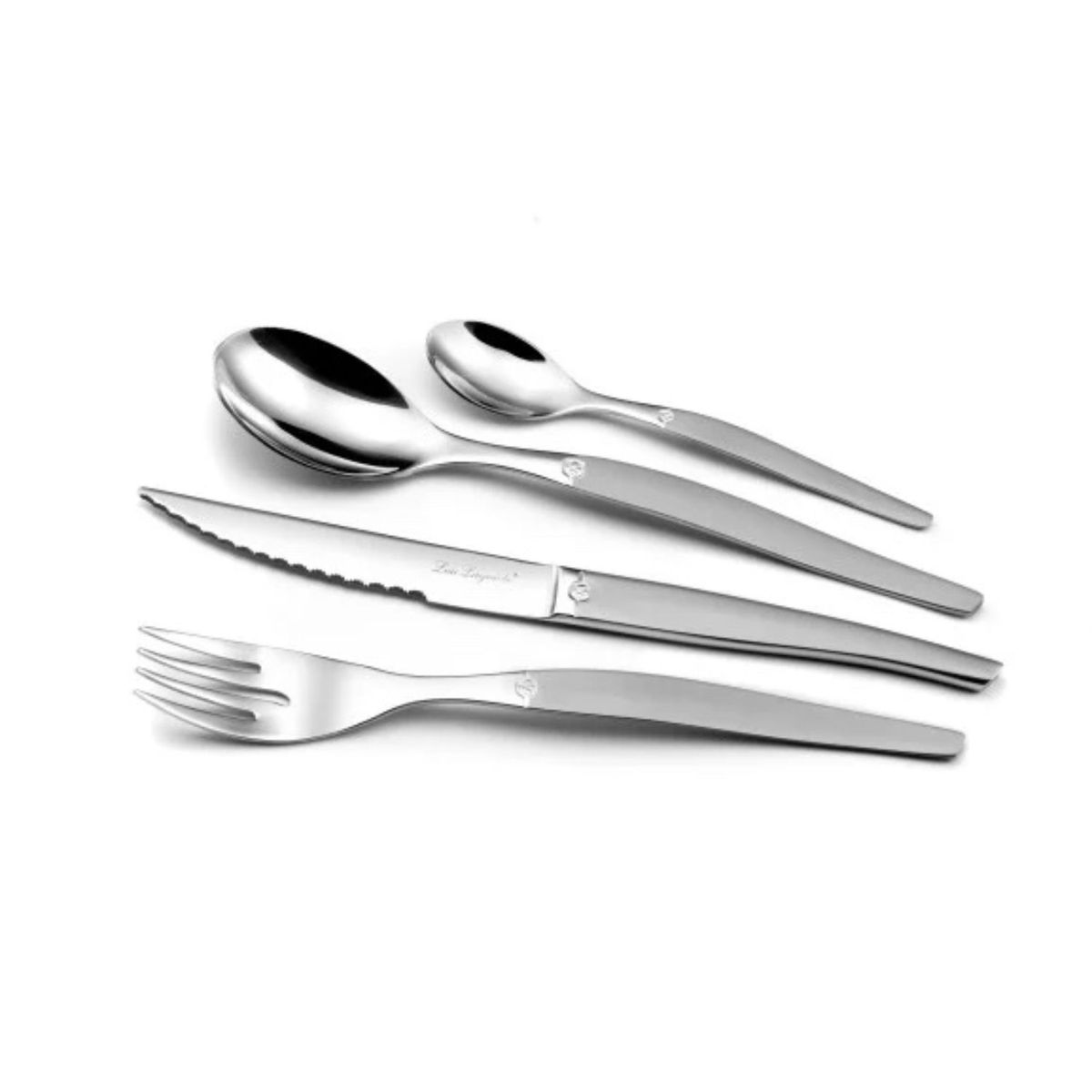 LOU LAGUIOLE - JUEGO CUCHILLERíA JET SABLÉ LAGUIOLE, 6 PERSONAS, 24 PZ