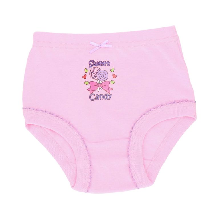 Calzon Nina Algodon Pack 5 Rosa 2