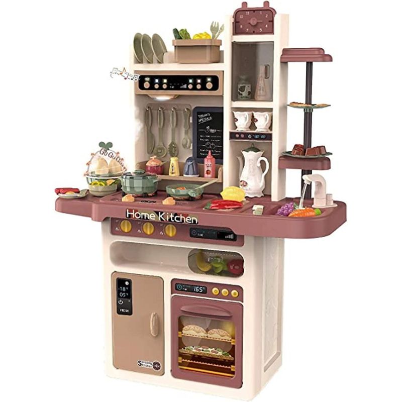 GENERICO - Juguete Set Cocina 65 Piezas Luz Sonido Cafe Infantil 93Cm
