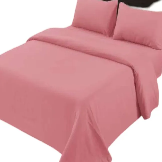 GENERICO - SABANAS 2OO HILOS 2 PLAZAS ROSA
