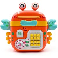 Alcancía Juguete Electrónica Tipo Caja Fuerte Rosado