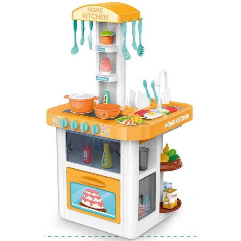 GENERICO - Juguete Set Cocina 40 Piezas Luz Sonido Amarillo Infantil