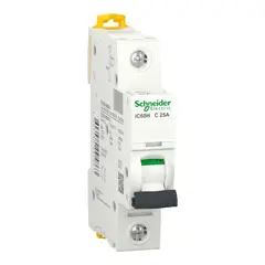 SCHNEIDER ELECTRIC - INTERRUPTOR AUTOMATICO 1P 25A C 15kA iC60H Acti9 Schneider