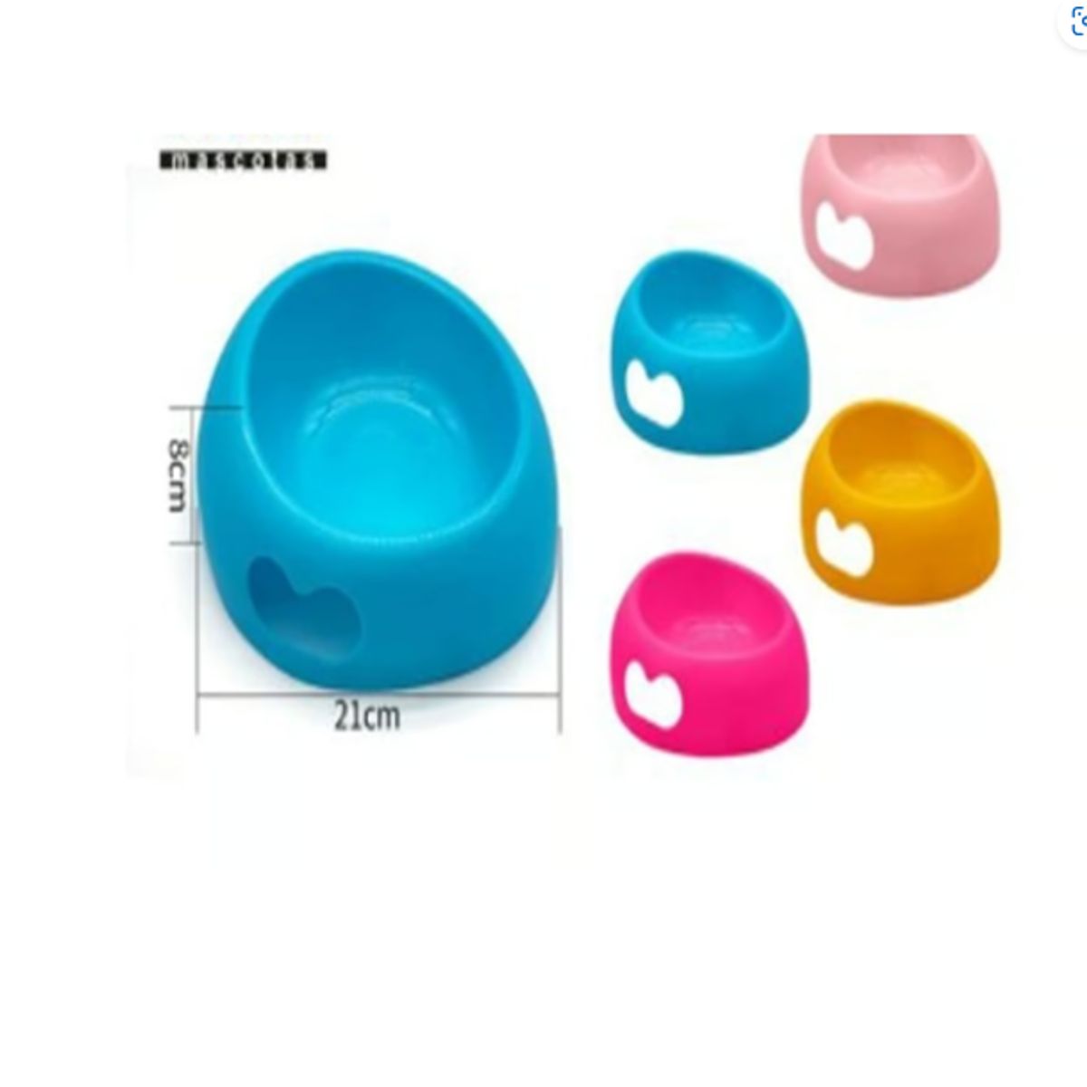 GENERICO - Bowl Para Perro Comida Color Fucsia Redondo 21cm