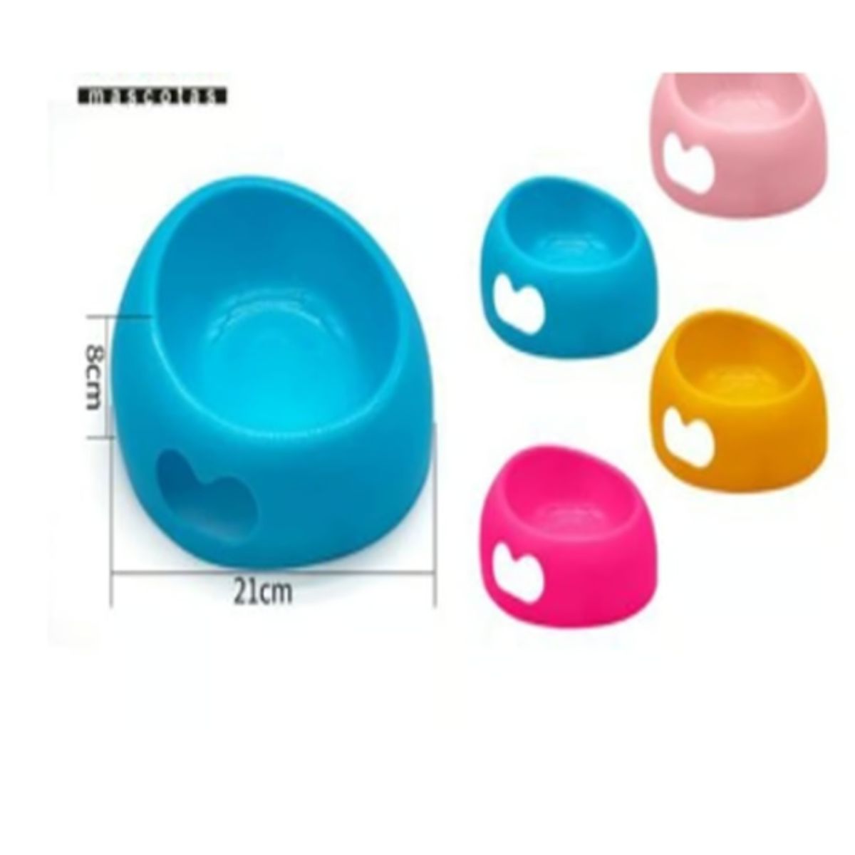 GENERICO - Bowl Para Perro Comida Color Amarillo Redondo 21cm