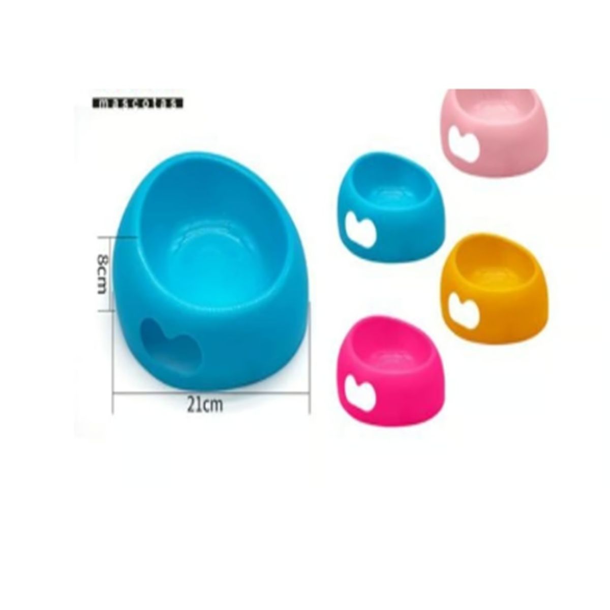 GENERICO - Bowl Para Perro Comida Color Amarillo Redondo 21cm