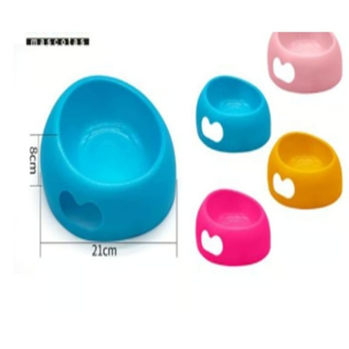 GENERICO - Bowl Para Perro Comida Color Azul Redondo 21cm