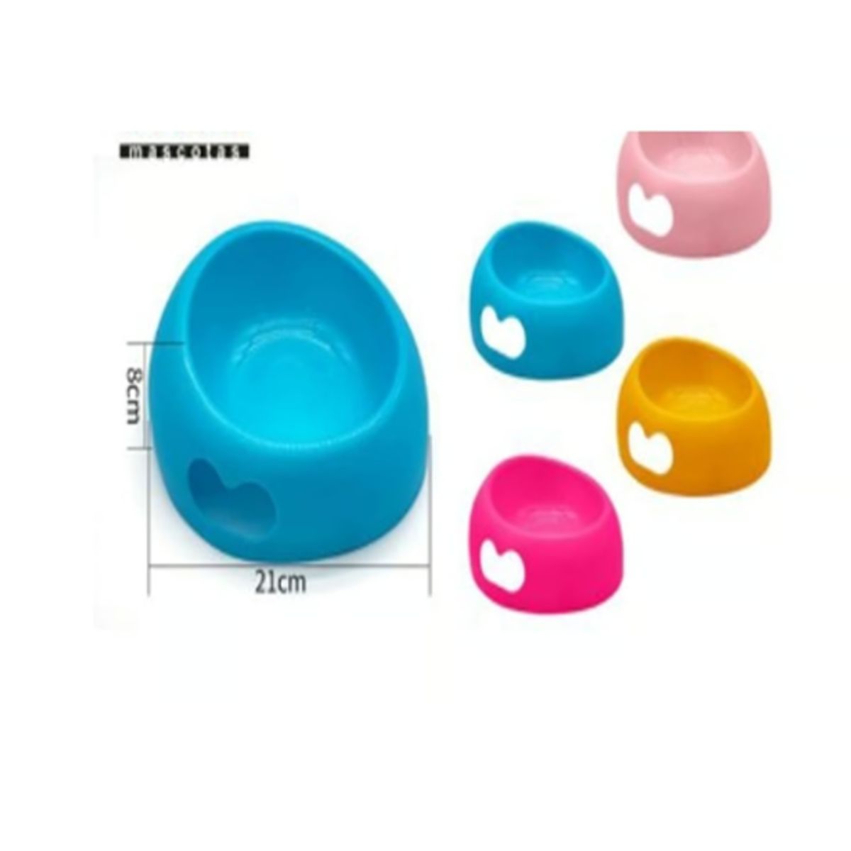 GENERICO - Bowl Para Perro Comida Color Azul Redondo 21cm