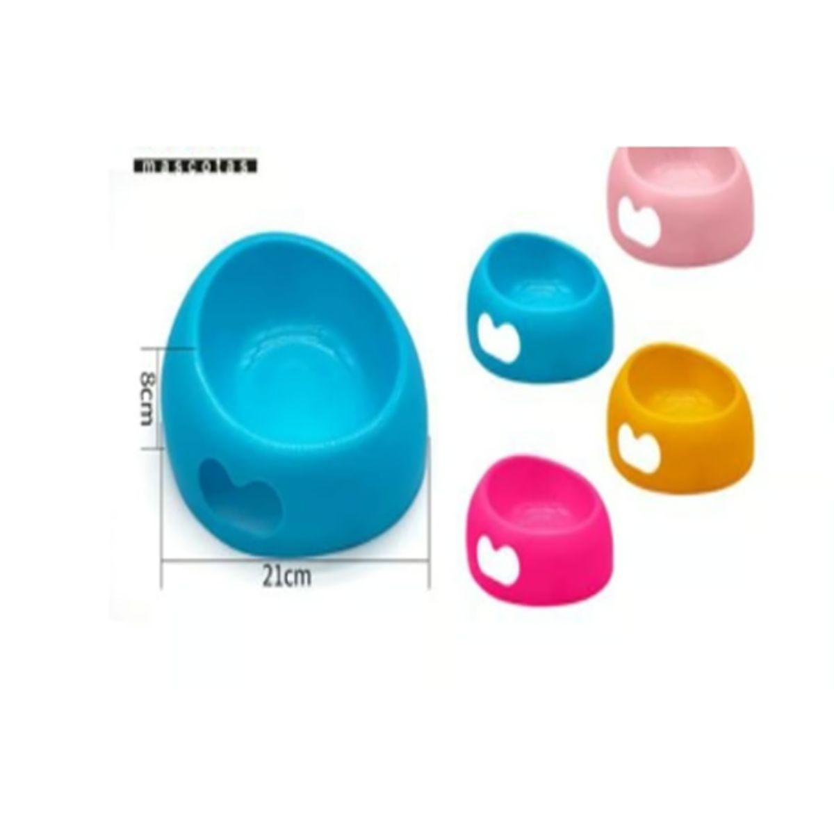 GENERICO - Bowl Para Perro Comida Color Rosado Redondo 21cm