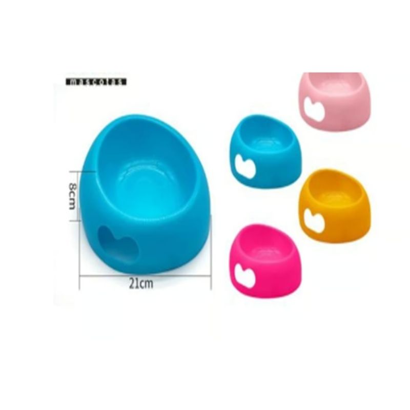 GENERICO - Bowl Para Perro Comida Color Rosado Redondo 21cm
