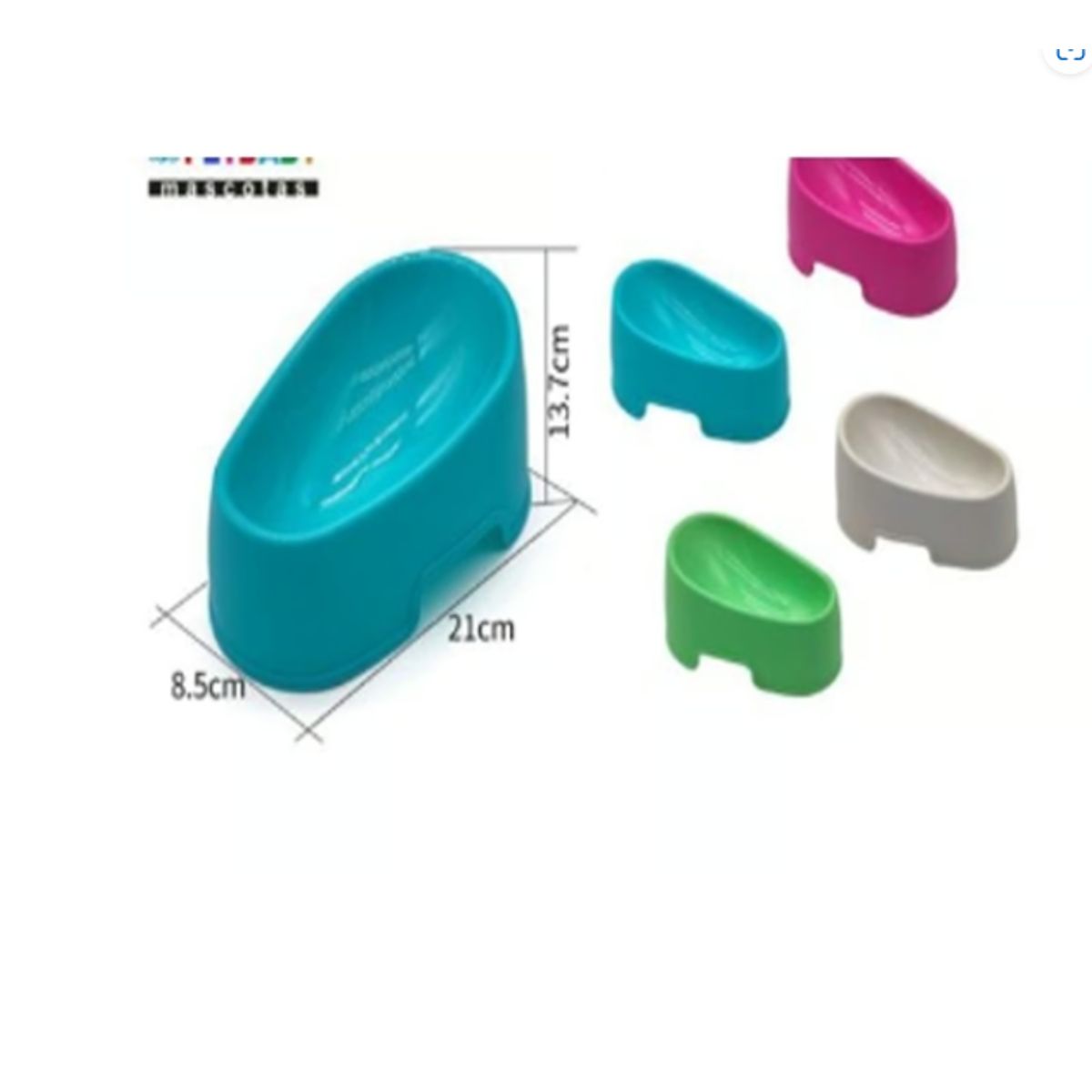 GENERICO - Bowl Para Perro Comida Colores Surtidos 21cm