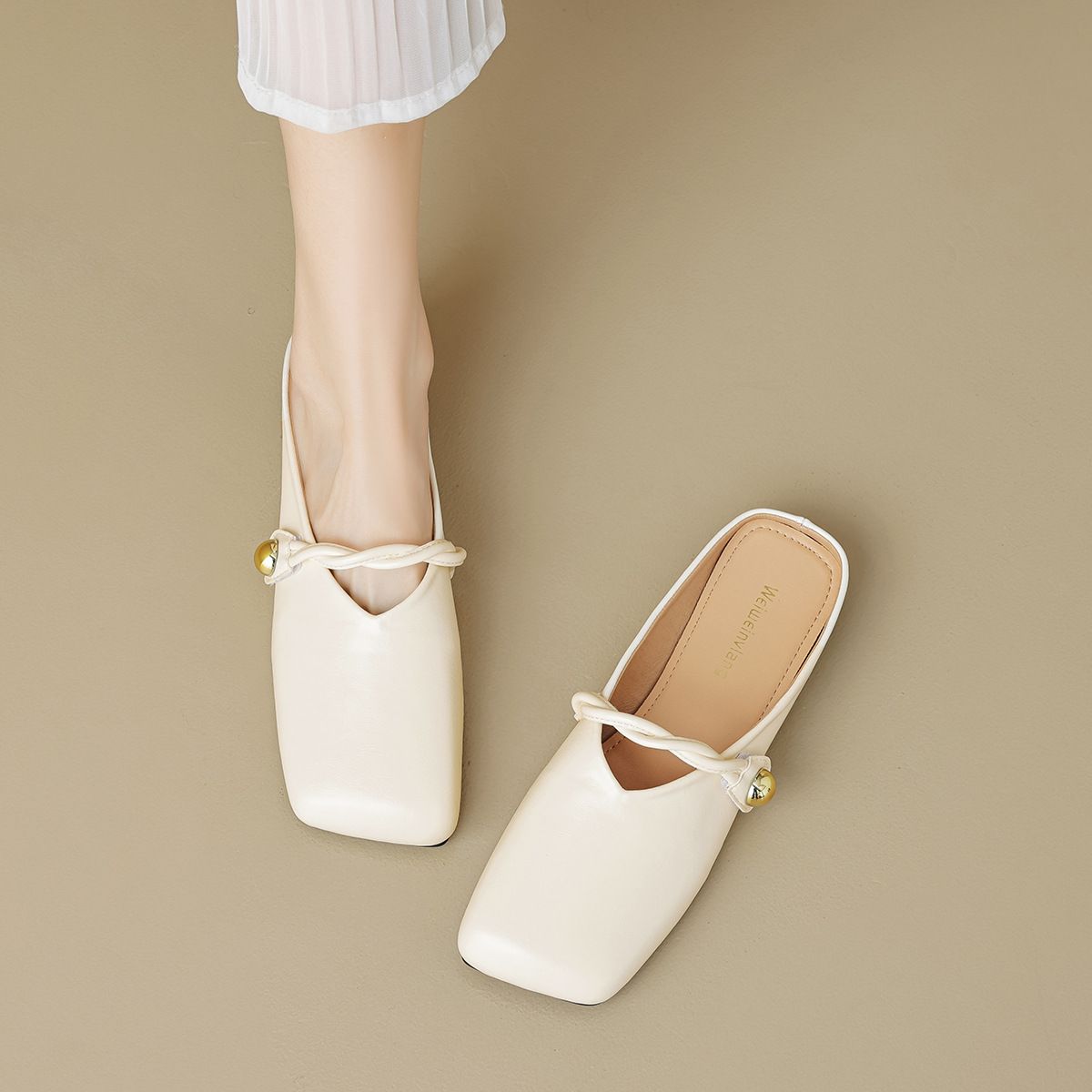 BLWOENS - Zapato Mujer - Beige