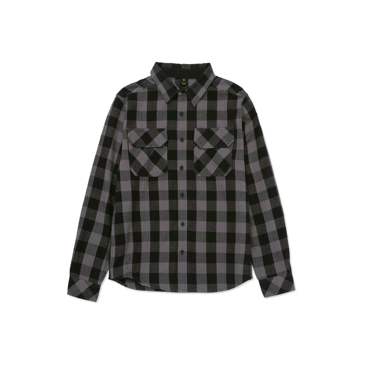 CAT - Camisa Manga Larga Mujer Buffalo Check Negro CAT