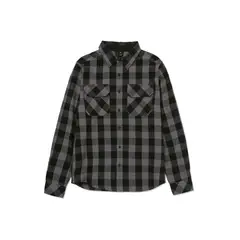 CAT - Camisa Manga Larga Mujer Buffalo Check Negro