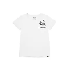 CAT - Polera Manga Corta Mujer Novelty Pocket1 Blanco