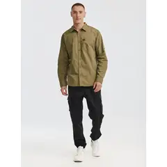 CAT - Camisa Manga Larga Hombre Foundation Convert Verde
