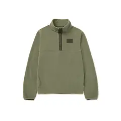 CAT - Polar Hombre Polar Fleece Half Snap Jacket Verde