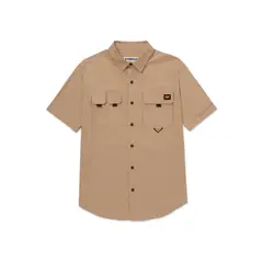 CAT - Camisa Manga Corta Hombre Utility Beige/Crudo