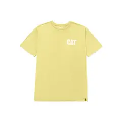 CAT - Polera Manga Corta Unisx Herit Unf HW Wash Amarillo