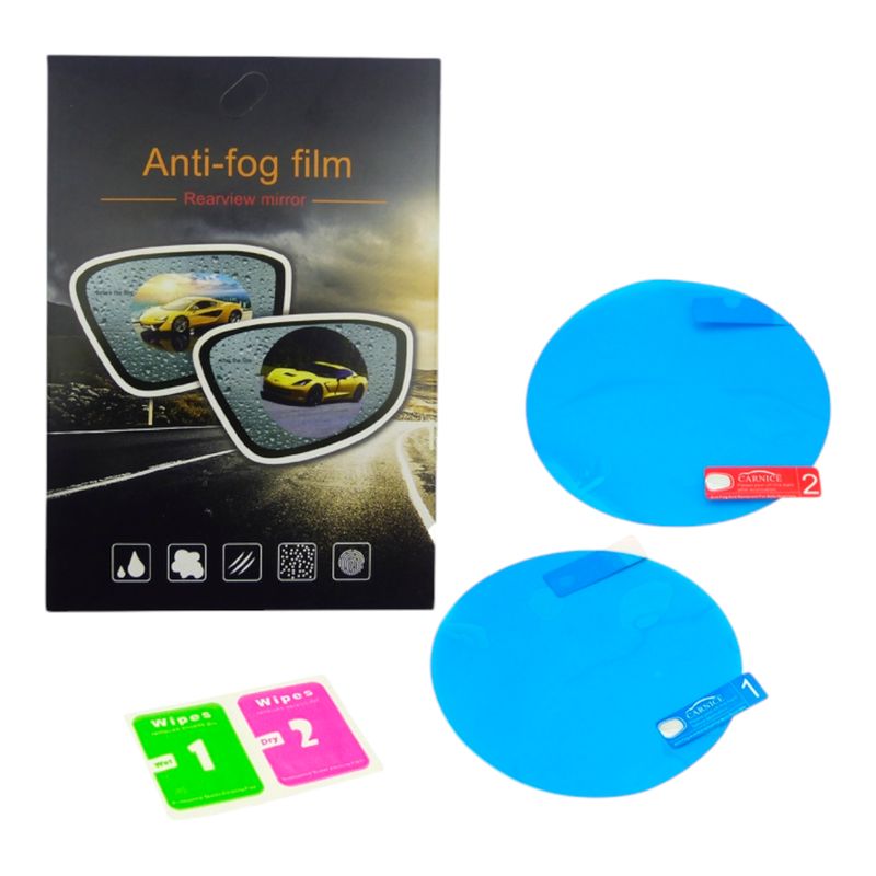 GENERICO - pack 2 Lamina Para Espejo Retrovisor Auto Anti Agua 9Mm