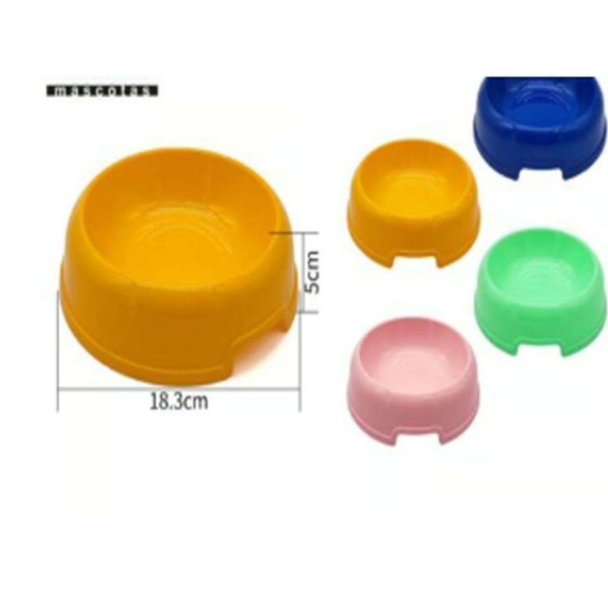 GENERICO - Bowl Para Perro Comida Color Verde Redondo 18cm