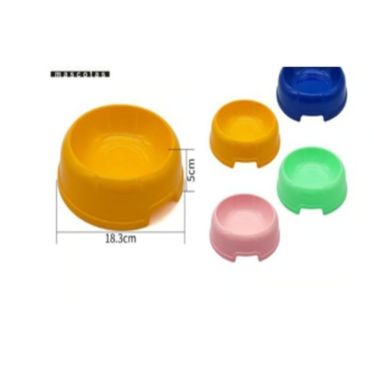 GENERICO - Bowl Para Perro Comida Color Verde Redondo 18cm