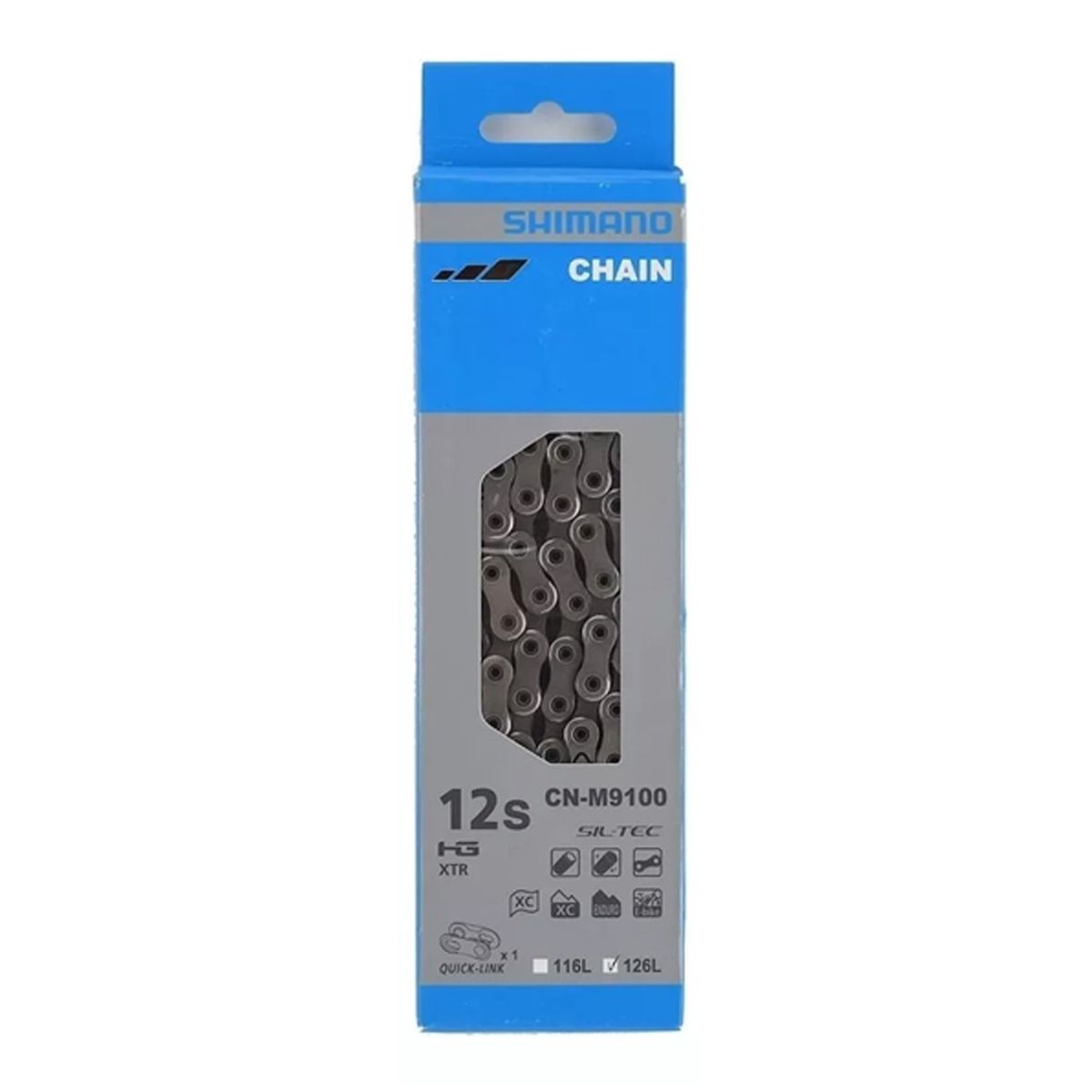 SHIMANO - Cadena Shimano M9100 Xtr 12v 126l Mtb Bicicleta